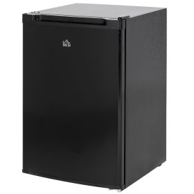 3 Cu Ft Small Upright Freezer Black Adjustable Thermostat Reversible Door for Apartments
