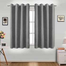 Indoor Blackout Curtain, 1Panel (size: Gray)